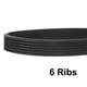 thumbnail image 3 of Correa V estriada 350J6 PJ de 6 costillas, longitud de 35", ancho de 0.55", correa Poly V de EPDM, 3 of 5