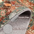 thumbnail image 3 of Washable Runner Rug, 3x10 Non-Slip Boho Vintage Hallway Rug with Rubber Backing, Low Pile Faux Wool Distressed Carpet Runner for Bedroom, Kitchen, Laundry, Entrance, 3 of 7