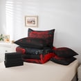 thumbnail image 6 of Castle Fairy FloralRed Rose Bedding Comforter Set,Romantic Festival Queen Bedding Sets, 6 of 8