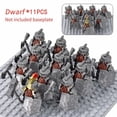 thumbnail image 4 of 11 piece Fantasy Kingdom LOTR Construction Kit: Dwarf Elf Knight Minifigures & Themed Accessories, Educational STEM Bricks Present for Fans, 4 of 10