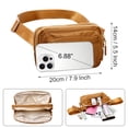 thumbnail image 5 of URSOFINE Belt Bag for Women & Men - Adjustable Crossbody Fanny Pack with 4 Pockets, Water-Resistant Sling Bag for Travel, Gym, Running & Daily Essentials (Gift Idea), Black, 5 of 7