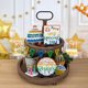 thumbnail image 5 of Conjunto de decoración para el hogar de Pascua de madera de ganado de granja | Acentos de bandeja de escritorio Rustic Bee | Letreros de madera en capas para chimenea, cafetería, oficina, 5 of 6