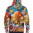 thumbnail image 7 of Sikiie Vibrant Picnic Food Spread Men's Hoodie, Essentials Hoodie, Sweatshirt, Pullover Hooded Sweatshirt for Men-Small, 7 of 7