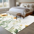 thumbnail image 5 of Sunflower Area&nbsp;Rug 6x9ft Spring Flower Leaf Non-Slip&nbsp;Washable Square&nbsp;Rugs Soft Felt Indoor Floor Mat for Bedroom Kitchen Living Room Bathroom, 5 of 9