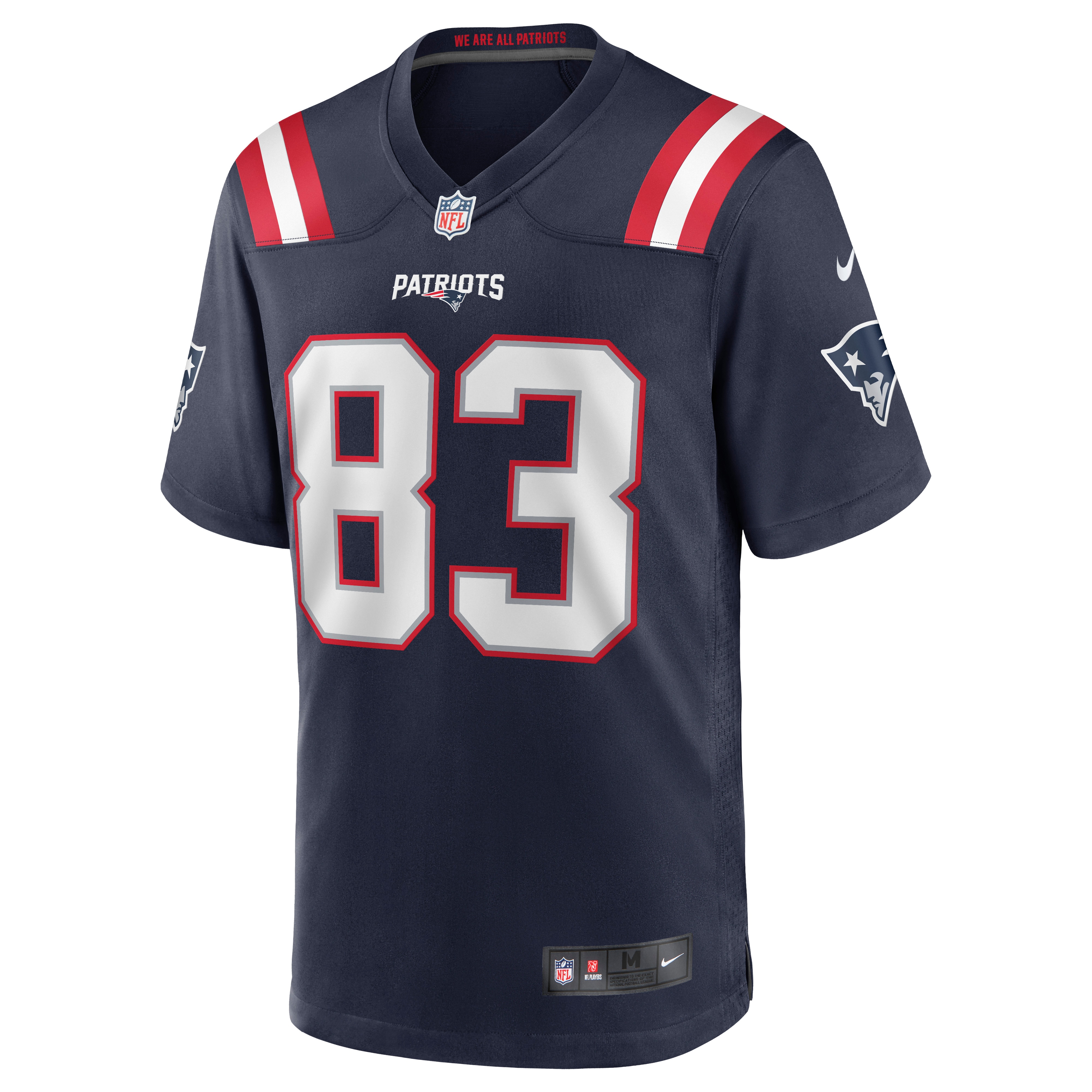 patriots 83 jersey
