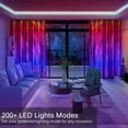 thumbnail image 3 of Hada Inteligente Luces De Cadena, 300LED Cambio De Color RGB Sincronización Con Música Y Control De Voz Por APP Luces De Cortina Con Mando A Distancia Para, 3 of 7