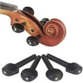 thumbnail image 3 of 4/4 Full Size Violin Accessories Kit Bridge, Tailpiece, Tuning Pegs, Tunners, Endpin, Tailgut, String and Chin Rest 1 Set Violin Parts & Accessories Ebony, 3 of 7