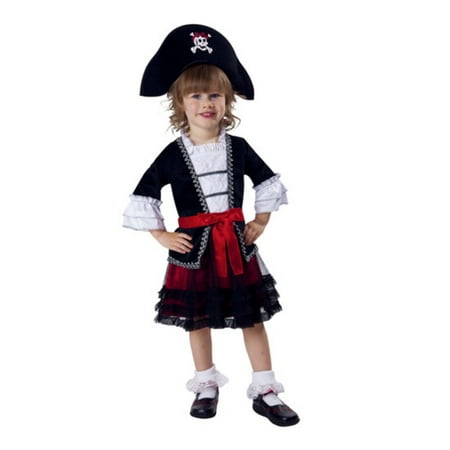 Infant & Toddler Girls Royal Pirate Costume with Dress & Headpiece