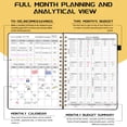 thumbnail image 3 of Budget Planner - Monthly Budget Book with Expense Tracker Notebook, Undated Bill Organizer & Finance Planner (7''x10'')-Black, 3 of 7