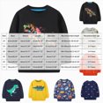 thumbnail image 3 of WXFAZCVU Boys Crewneck Sweatshirts Cartoon Printed Long Sleeved Pullover Fall Tops Goingout Size 3-4 Years, 3 of 3