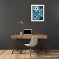 thumbnail image 3 of Grey, Jace 15x18 White Modern Wood Framed Museum Art Print Titled - Blue patterns, 3 of 4