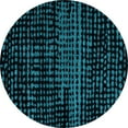 thumbnail image 1 of Ahgly Company Indoor Round Abstract Light Blue Modern Area Rugs, 7' Round, 1 of 4