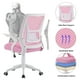 thumbnail image 4 of Silla VECELO con respaldo medio, giratoria, ergonómica, rosa, ajustable, 4 of 7