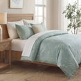 thumbnail image 6 of 100% Cotton Floral Duvet Cover Set Queen Size, Green Branches Botanical Bedding, 3 Pcs with Zipper Closure & Corner Ties, Soft Breathable Duvet Cover for All Seasons, 6 of 8