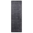 thumbnail image 2 of Rugsotic Carpets Hand Knotted Wool Area Rug 2'6''x6' Charcoal Contemporary Runner Indoor Rug for Living Room, Bedroom Antimicrobial L00530, 2 of 6