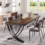 Finmind Rectangular Dining Table for 6-8, 78“ Long 29.53“ Height Large ...