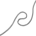 thumbnail image 3 of AmyRT Jewelry 3mm Stainless Steel Womens & Mens Silver Wheat Chain Necklace 24 in, 3 of 5