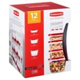 thumbnail image 2 of Rubbermaid, Easy Find Lids, Food Storage Containers with Vends, VP LG EFL VENT 12PC, Red, 2 of 3