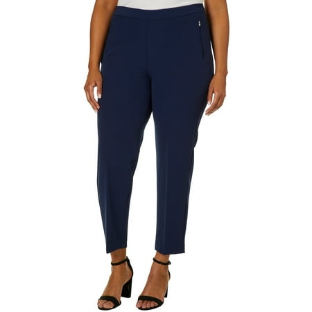 Zac & Rachel Women's Plus Size Slim Leg Pants