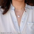 thumbnail image 5 of AVEKI Pendentif Collier Cœur Superposé Fait Main Assiette en Or 18k, 5 of 5