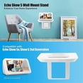 thumbnail image 3 of Wall Mount for Show 5 and Show 8, Speaker Holder Stand Adjustable Swivel Smart Speakers Accessories - White, 3 of 5