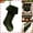 Army Green, variant on Velvet Mantel Stocking, 18.9 in Christmas Stocking with Ruffled Cuff and Hanging Loop for Fireplace, Army Green, bldnkj