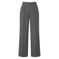thumbnail image 5 of Ohufall Yoga Pants for Women Loose Straight Leg High Waisted Yoga Pants with Pocket Yoga Work Fashion Casual Pants, 5 of 5