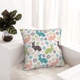 thumbnail image 6 of Yiaed Easter Rabbit Print Pillow Covers Super Soft Decorative Square Throw Pillow Covers Case Cushion Covers for Sofa Couch Bedroom Car Decor（No pillow core）-22"x22", 6 of 7