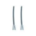 thumbnail image 1 of CableWholesale.com - Phone cable - RJ-11 (6 pin) (M) to RJ-11 (6 pin) (M) - 14 ft - flat - silver satin, 1 of 4