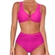 thumbnail image 1 of Augper Fashion Women's Sleeveless Solid Bikini Set Swimsuit Push-Up Padded Swimwear Swimsuit Beachwear, 1 of 7