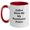 White/Red, variant on Funny Postmaster Quotes Gifts from Friends to Coworkers Two Tone Coffee Mug, Birthday Unique Presents