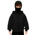 thumbnail image 2 of Winter Hoodie Zipper Hoodie Zipper Jacket Double Hooded Sweatshirt Wind Resistant Athletic Coat, 2 of 6