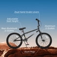thumbnail image 5 of KORIMEFA Freestyle Kids BMX Bikes 18 20 inch Kids Bicycles for Years Old Boys Girls Teen with Adjustable Seat and Handbrake, for Kids 8-12 Beginner-Level to Advanced Rider, 5 of 15