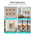 thumbnail image 6 of Window Privacy Film Brown Dogs Stained Glass Window Film Decorative Sun Block Window Cover Modern Simple Cute Puppy Animals Funny Window Clings Static Adhesive Sticker for Bathroom 19.6"x39.3", 6 of 7