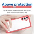 thumbnail image 3 of Decase for Samsung A35,Shockproof Case Flexible TPU & Hard Clear Acrylic Anti-Scratch Ultra Slim Transparent Rugged Case Cover Designed for Samsung Galaxy A35 - Red, 3 of 8