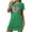 Green 01, variant on DeHolifer Oversized Nightgown for Women Short Sleeve Printed Sleepshirts Cute Night Shirts Soft Pajama Sleepwear Nightdress Blue XL
