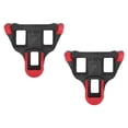 thumbnail image 1 of Bike Self Locking Pedal Cleats Set, 6 Degree Float Self Locking Cycling Pedals Cleat Antislip Comfortable Compact Simple With Screw For Safe Cycling Black Red, 1 of 8