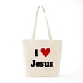 thumbnail image 6 of CafePress - I Love Jesus Tote Bag - Unisex Canvas Tote Bag, Beige, 1-Piece, 6 of 7