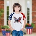 thumbnail image 5 of Gamivast My Orders at Walmart Girls 4Th Of July Usa Shirt Usa Flag Patriotic T-Shirt Independence Day Outfit for Kids White Purchase History for My Accounts, 5 of 7