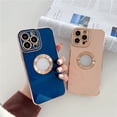 thumbnail image 2 of Funda De Lujo Suave Galvanoplastia Para iPhone 11 12 13 14 Pro Max 14 Plus Cubierta Protectora De TPU Ahuecada, 2 of 4