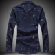 thumbnail image 5 of Camisas informales de otoño con estampado floral para hombres Camisas de cuello de solapa de manga larga más el tamaño M-7XL seitruly FS6353-27, 5 of 6