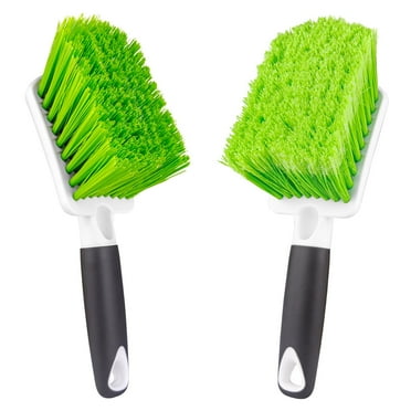 ITTAHO Tire Brush, Soft Bristle Car Detailing & Upholstery Wheel Brush Auto Cleaner - 2 Pack