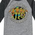 thumbnail image 3 of Teenage Mutant Ninja Turtles - Respect The Brotherhood - Toddler & Youth Raglan Graphic Tee, 3 of 4
