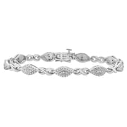 1/2 Carat T.W. Diamond Silver tone Brass 2-pcs Fashion Jewelry set.
