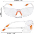 thumbnail image 2 of lote De 12 Lunettes De Scurit Transparentes- Lunette Transparente Pc - Lunettes De Protection Avec Verres En Plastique, Pont-de-nez Et Embouts De B, 2 of 5