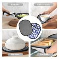 thumbnail image 7 of Pofeuu Blue Vases Print Silicone Pot Mat Mitten With Hanging Loop Heat Resistant Oven Mitts Non-Slip Bbq Baking Smoking Potholders, 7 of 7