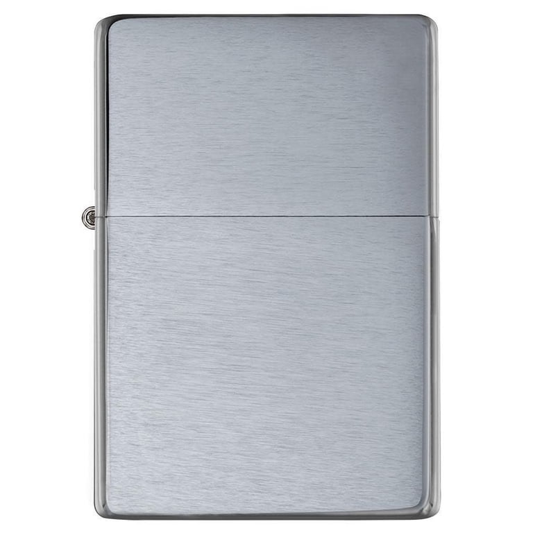 Zippo, Windproof Lighter, Vintage Brushed Chrome, w/o Slashes 