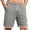 Gray, variant on Besolor Men's Running Shorts Wide Leg Elastic Drawstring Waist Thin Breathable Summer Beach Casual Workout Shorts with Pocket(X-Large,White)