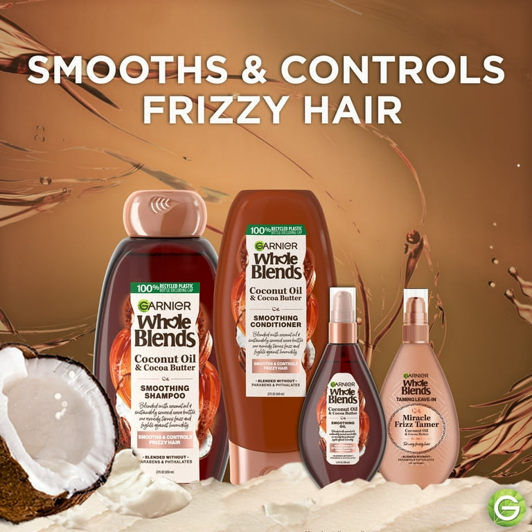Garnier Whole Blends Frizz Control Nourishing Daily Shampoo, All