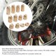 thumbnail image 4 of Pesos de Rueda de Radios de Motocicleta KIMISS Kit de Recarga de Pesos de Equilibrio de Radios de Rueda de Latón Resistente Al Desgaste para Super Moto Dual Sport ANGGREK  Otros, 4 of 8